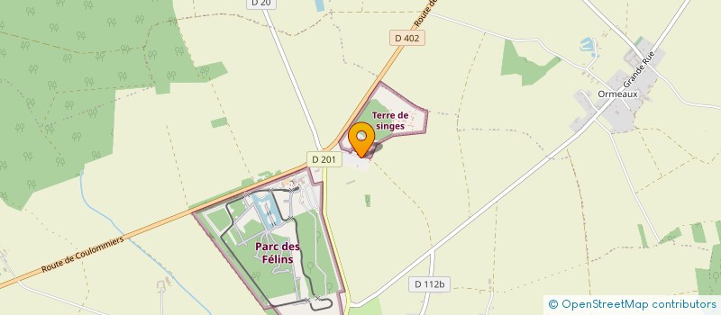 localisation de l'entreprise LE ROYAUME DES LIONS à LUMIGNY-NESLES-ORMEAUX