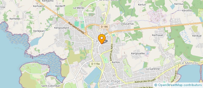 localisation de l'entreprise LE ROYAUME DU CHEVEU VIVANT  CARNAC