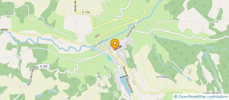 localisation de l'entreprise LE ROYBONNAIS  ROYBON