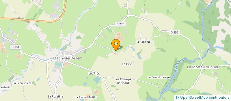 localisation de l'entreprise LE ROYER à MAGNY-LE-DESERT