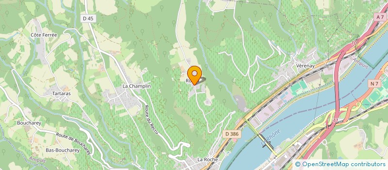 localisation de l'entreprise LE ROZIER DU PILAT  AMPUIS