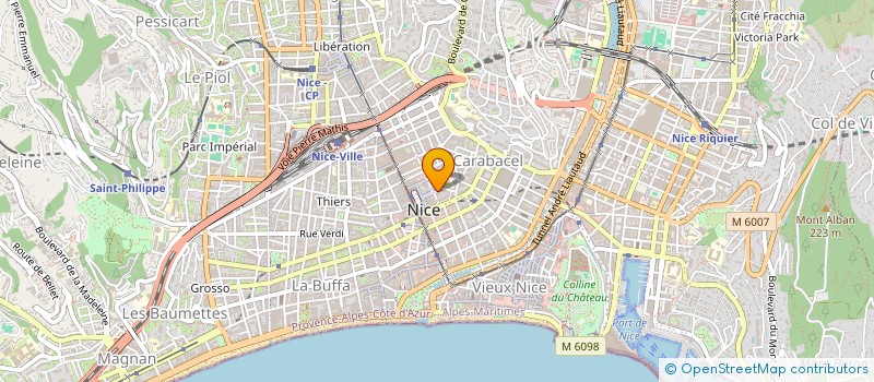 localisation de l'entreprise LE RUBAN NOIR à NICE