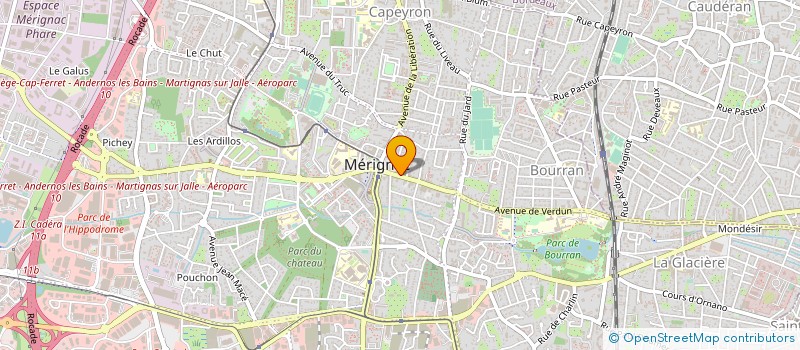 localisation de l'entreprise LE RUBIS à MERIGNAC