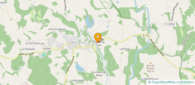 localisation de l'entreprise LE RUCHER DE TURLE  MEILHARDS