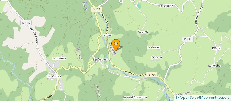 localisation de l'entreprise LE RUCHER DES EAUX BLANCHES à LA CHAPELLE