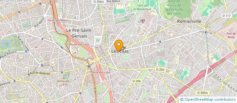 localisation de l'entreprise LE RUCHER DES LILAS à LES LILAS