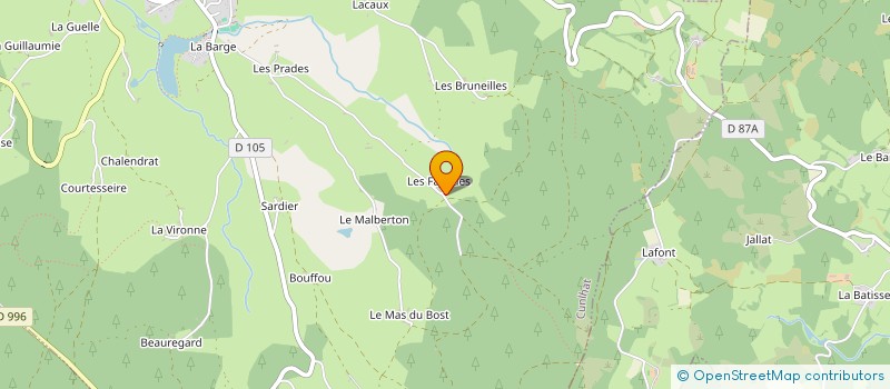 localisation de l'entreprise LE RUCHER DU LIVRADOIS  CUNLHAT