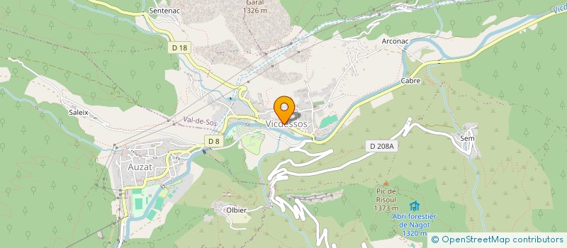 localisation de l'entreprise LE RUCHER DU MONTCALM à VAL-DE-SOS