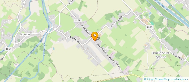 localisation de l'entreprise LE RUCHER DU MOULIN BLANC  BRUILLE-SAINT-AMAND