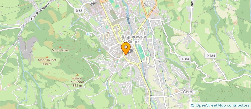 localisation de l'entreprise LE RUCHER DU PERCHOU  BAGNERES-DE-BIGORRE