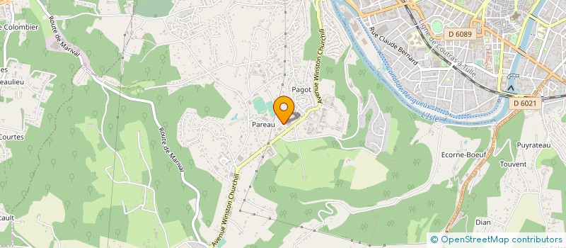 localisation de l'entreprise LE RUCHER DU PERIGORD  ASSOCIATION D'APICULTEURS DE LA DORDOGNE  COULOUNIEIX-CHAMIERS