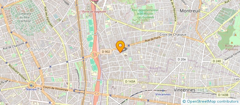 localisation de l'entreprise LE RUCHER ECOLE DE MONTREUIL à MONTREUIL