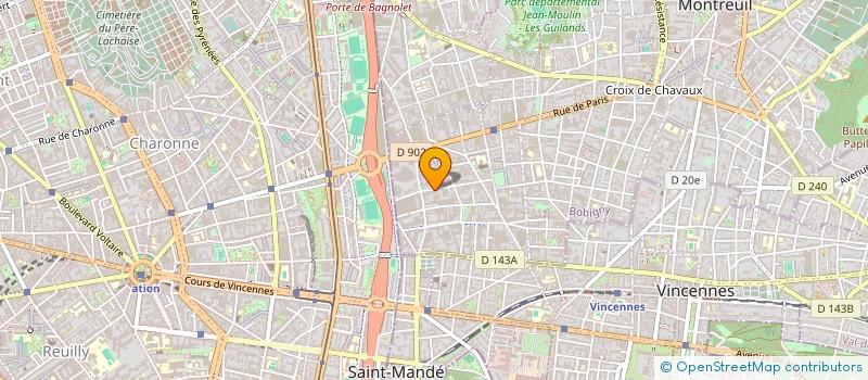 localisation de l'entreprise LE RUCHER ECOLE DE VALMY  MONTREUIL