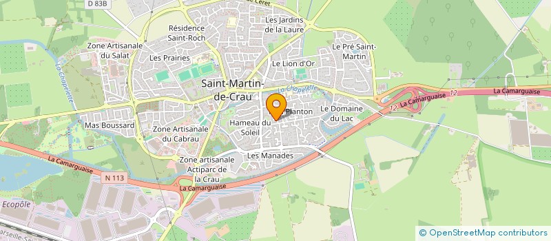 localisation de l'entreprise LE RUCHER ICI ET MAINTENANT à SAINT-MARTIN-DE-CRAU