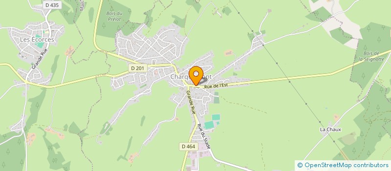 localisation de l'entreprise LE RUCHER PEDAGOGIQUE DES ERAUGES  CHARQUEMONT