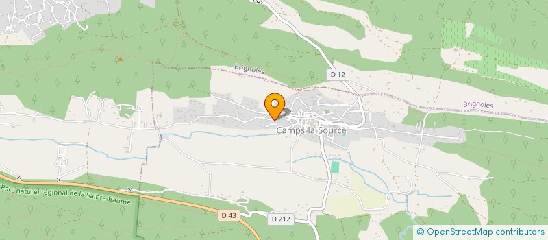 localisation de l'entreprise LE RUCHER SAINT FRANCOIS XAVIER  CAMPS-LA-SOURCE