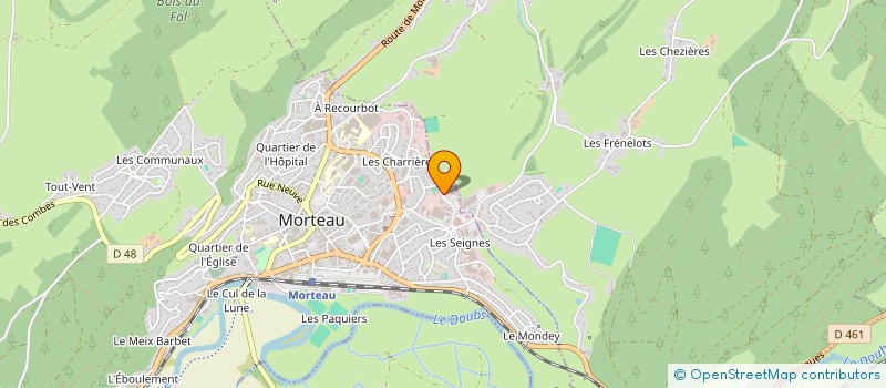 localisation de l'entreprise LE RUCSH à MORTEAU