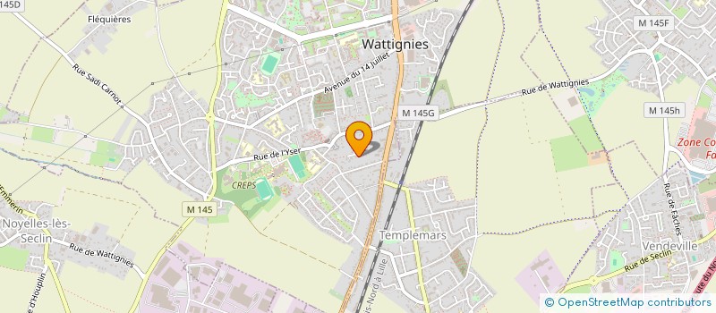 localisation de l'entreprise LE RUIS DES OLIVIERS  WATTIGNIES