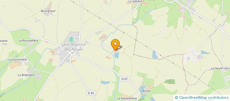 localisation de l'entreprise LE RUISSEAU à SAINT-MAURICE-DES-NOUES