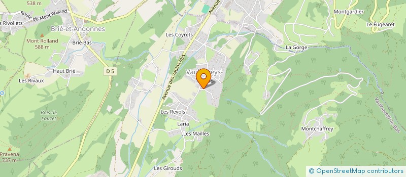 localisation de l'entreprise LE RUISSEAU DE JADE  VAULNAVEYS-LE-BAS