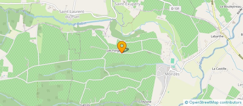 localisation de l'entreprise LE RUISSEAU DES FLEURS  MORIZES