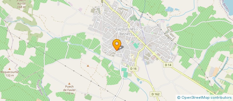 localisation de l'entreprise LE RULLADOU  CAZOULS-LES-BEZIERS