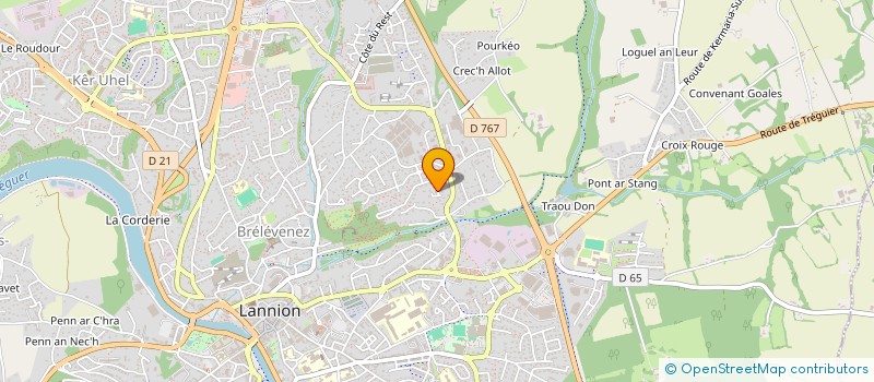 localisation de l'entreprise LE RUNIGO  LANNION