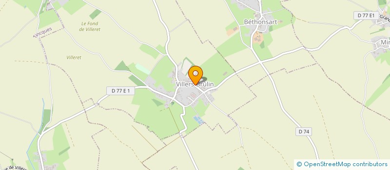 localisation de l'entreprise LE RURAL CLUB DE VILLERS BRULIN  VILLERS-BRULIN