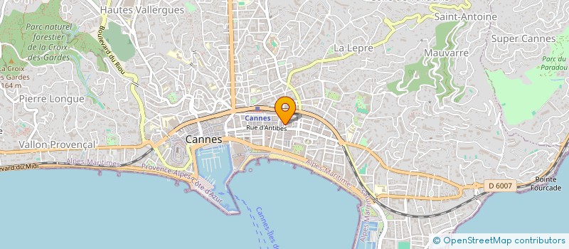 localisation de l'entreprise LE RUSCONNIER à CANNES