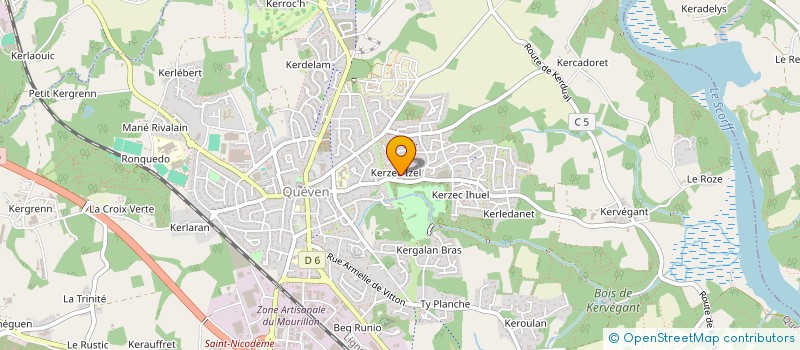 localisation de l'entreprise LE RUYET DIDIER  QUEVEN