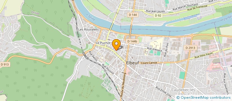 localisation de l'entreprise LE RYAD à ELBEUF