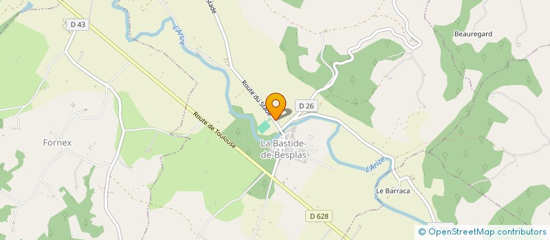 localisation de l'entreprise LE RYTHME DANS LA PEAU à LA BASTIDE-DE-BESPLAS