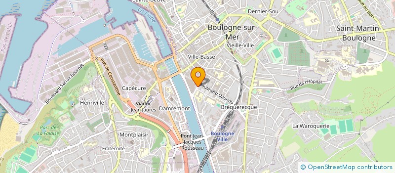 localisation de l'entreprise LE S2 à BOULOGNE-SUR-MER