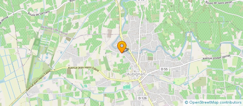 localisation de l'entreprise LE SABLAS  AUBIGNAN