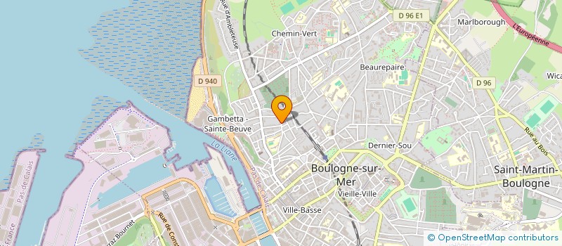 localisation de l'entreprise LE SABLE BLANC  BOULOGNE-SUR-MER