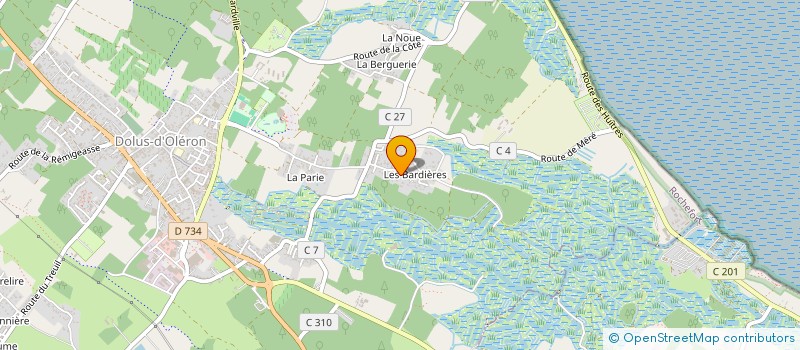 localisation de l'entreprise LE SABLE D'ESCAMPETTE  DOLUS-D'OLERON