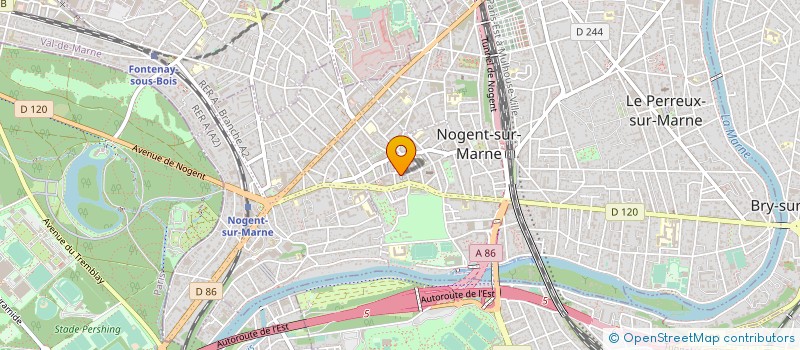 localisation de l'entreprise LE SABLE D'OR à NOGENT-SUR-MARNE