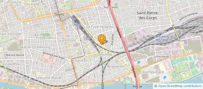 localisation de l'entreprise LE SABLIER à TOURS