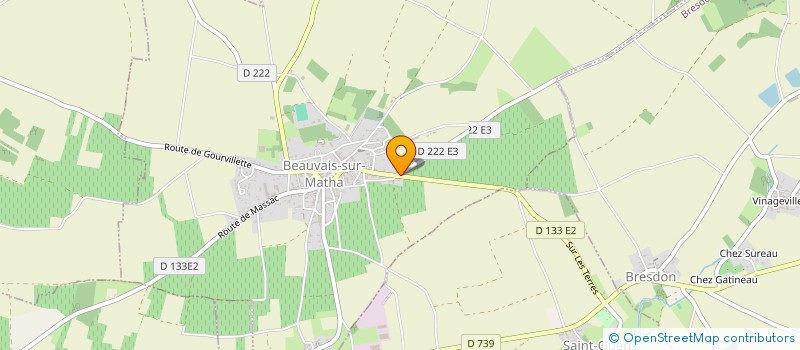 localisation de l'entreprise LE SABLIER  BEAUVAIS-SUR-MATHA