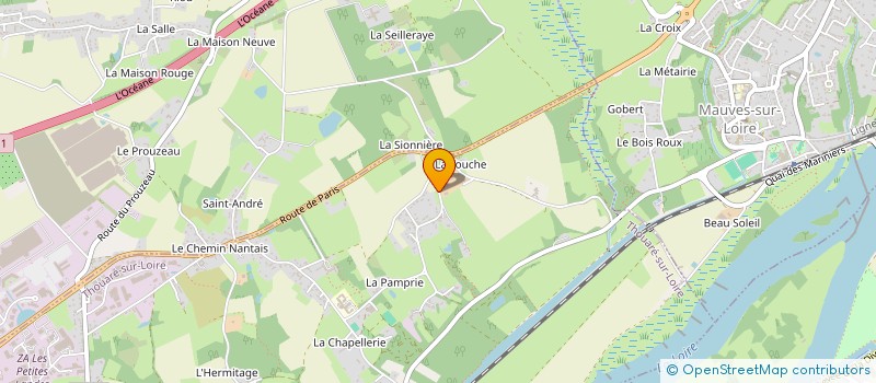 localisation de l'entreprise LE SABLIER  THOUARE-SUR-LOIRE