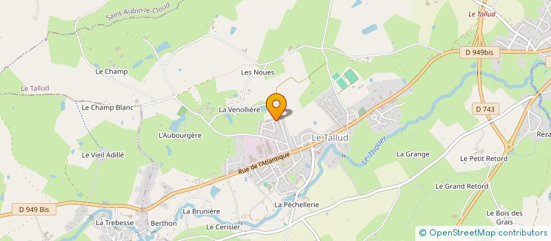 localisation de l'entreprise LE SABLIER  LE TALLUD