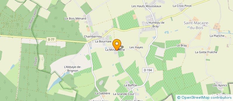 localisation de l'entreprise LE SABLON  SAINT-MACAIRE-DU-BOIS