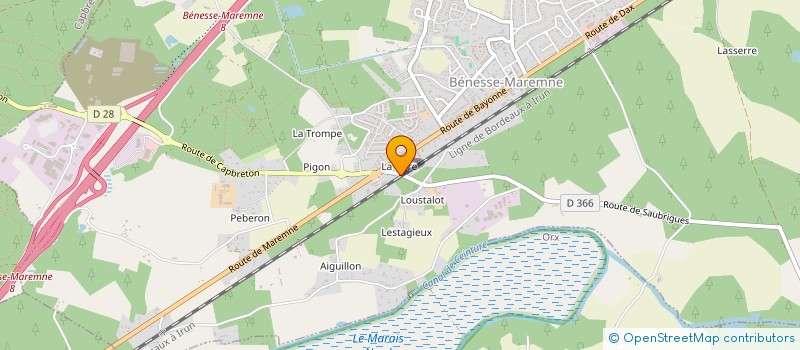 localisation de l'entreprise LE SABLOT à BENESSE-MAREMNE