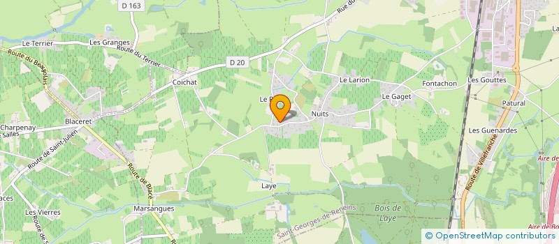 localisation de l'entreprise LE SABOT FRANCAIS  SAINT-GEORGES-DE-RENEINS