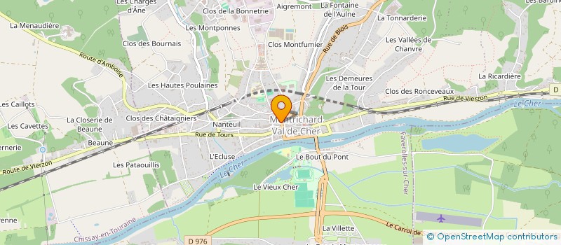 localisation de l'entreprise LE SABOT ROUGE à MONTRICHARD-VAL-DE-CHER