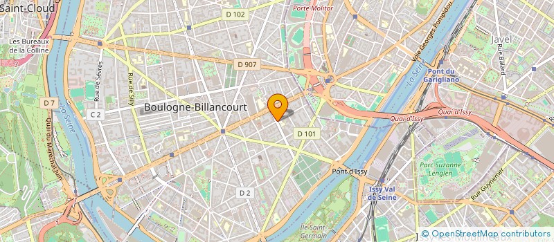 localisation de l'entreprise LE SABRE à BOULOGNE-BILLANCOURT