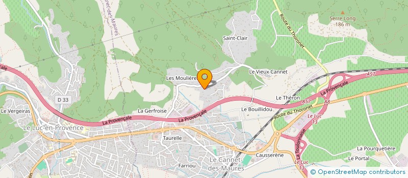 localisation de l'entreprise LE SADOUNET  LE CANNET-DES-MAURES