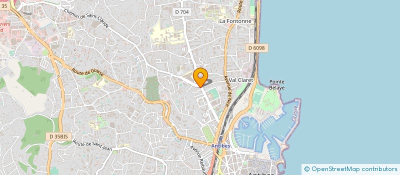 localisation de l'entreprise LE SAF à ANTIBES