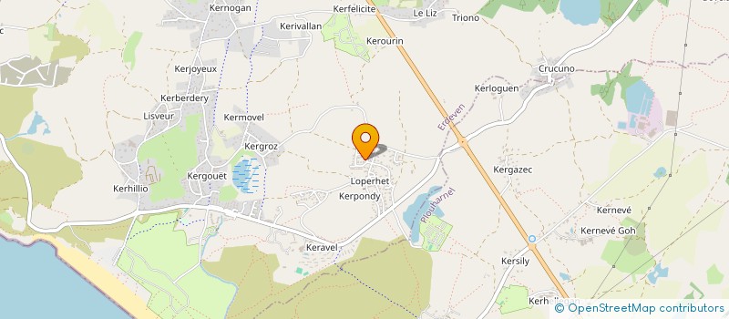 localisation de l'entreprise LE SAFRAN  ERDEVEN