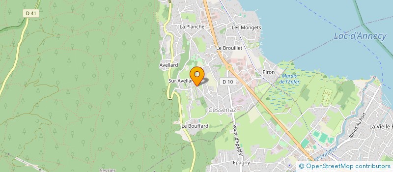 localisation de l'entreprise LE SAFRAN LATIN  SEVRIER